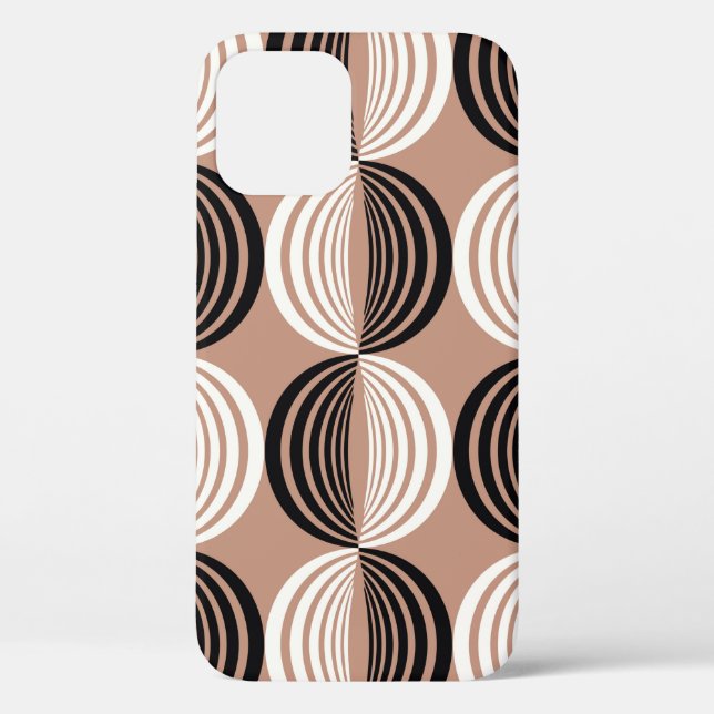 Coques Case-Mate iPhone Motif géométrique sans couture de lignes (Verso)