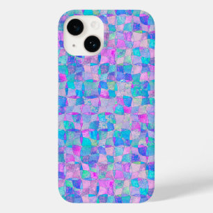 Coque Case-Mate iPhone Motif géométrique sans couture iridescent pastel
