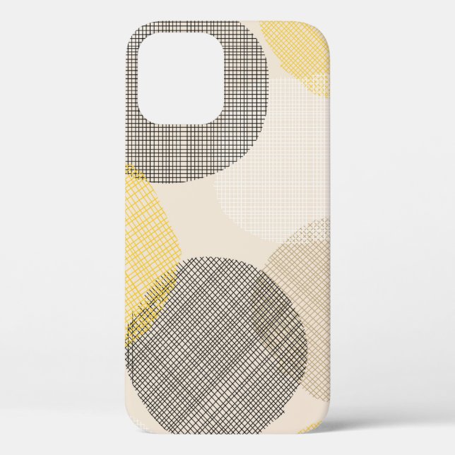 Coques Case-Mate iPhone Motif géométrique transparent avec cercles roses (Verso)