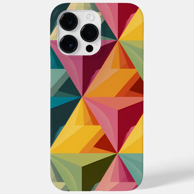Coques Case-Mate iPhone Motif géométrique triangulaire gras  (Verso)