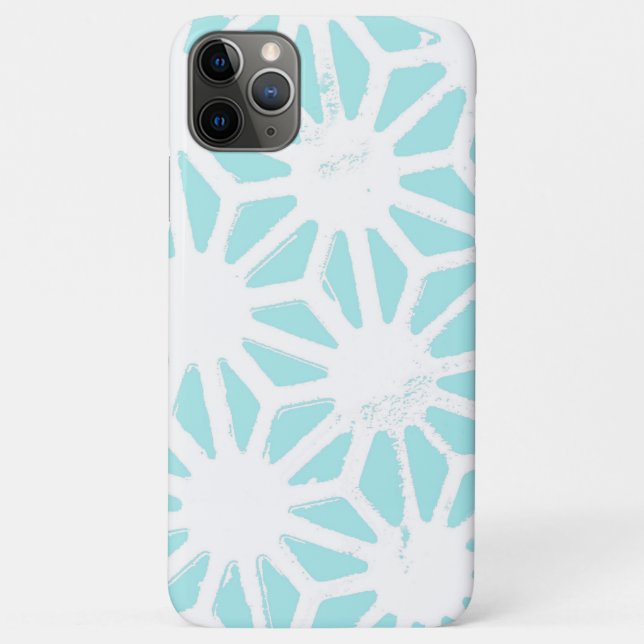 Coques Case-Mate iPhone Motif géométrique turquoise (Dos)