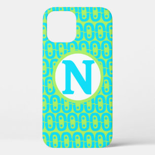 Case-Mate iPhone Case Motif géométrique turquoise et vert lime