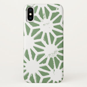 Case-Mate iPhone Case Motif géométrique vert et blanc olive
