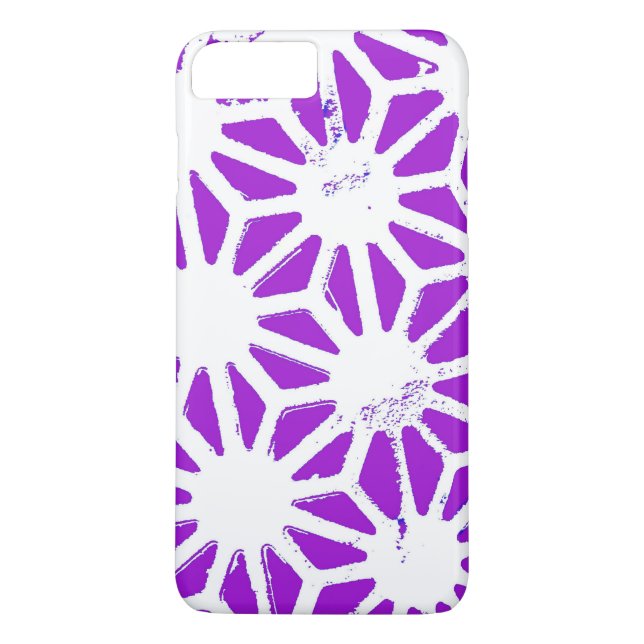 Coques Case-Mate iPhone Motif géométrique violet royal (Dos)