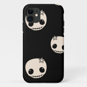Coque Case-Mate Pour iPhone Motif girly de crânes d'emo de crâne de goth