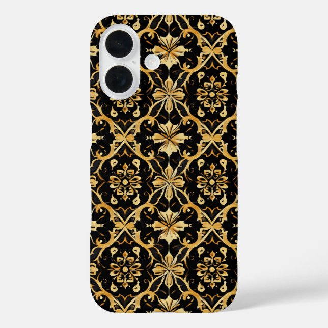 Coques Case-Mate iPhone Motif Gold complexe (Verso)