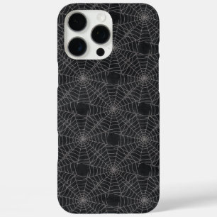 Coque iPhone 16 Pro Max Motif gothique Black and Grey Spiderweb