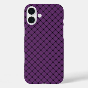 Coques iPhone 16 Plus Motif gothique noir et violet