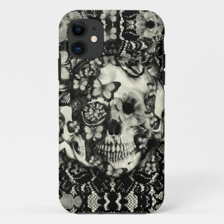 Coque Case-Mate iPhone Motif gothique victorien de crâne de dentelle
