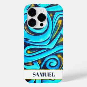 Coque Case-Mate iPhone Motif Graffiti moderne bleu