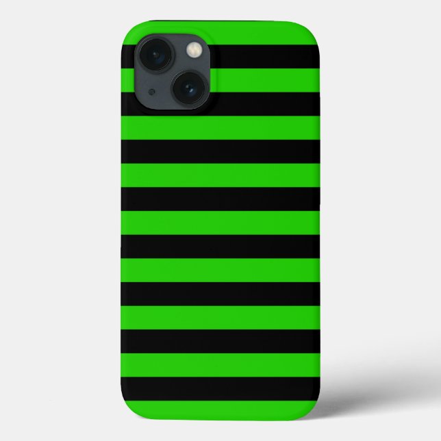 Coques Case-Mate iPhone Motif Gras vert et Gris noir (Verso)