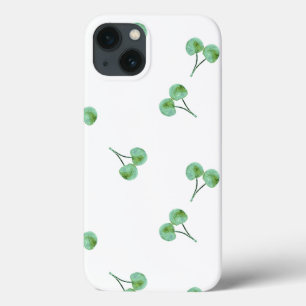 Etui iPhone 13 Motif Green Cherry