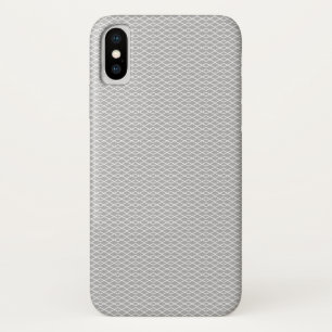 Coque iPhone X Motif Grey Chevron