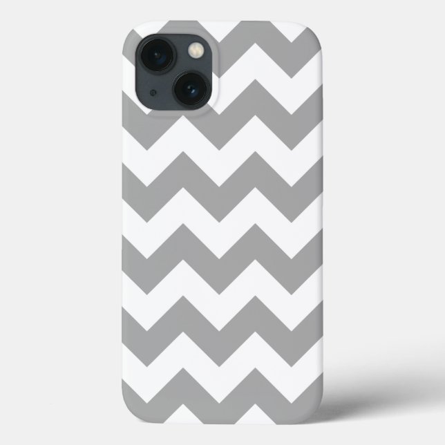 Coques Case-Mate iPhone Motif Grey Zigzag (Verso)