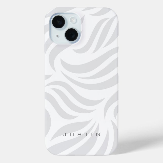 Coques Case-Mate iPhone Motif Gris (Verso)