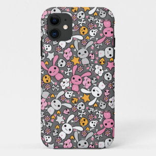 Coque Case-Mate Pour iPhone motif gris de kawaii