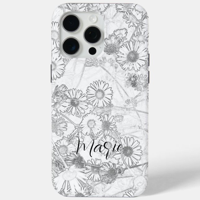 Coques Case-Mate iPhone Motif gris pâle pâturage (Verso)