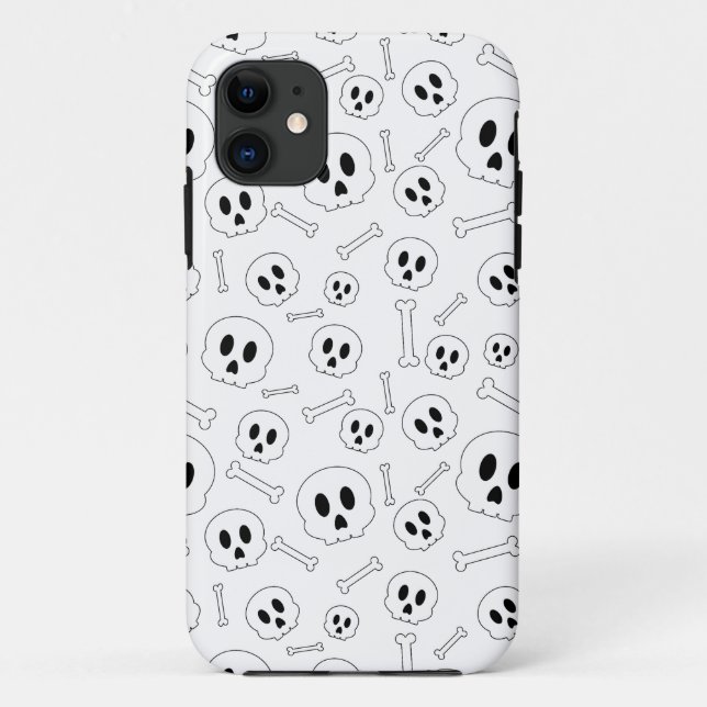 Coques Case-Mate iPhone Motif Halloween Crânes & Os  (Dos)
