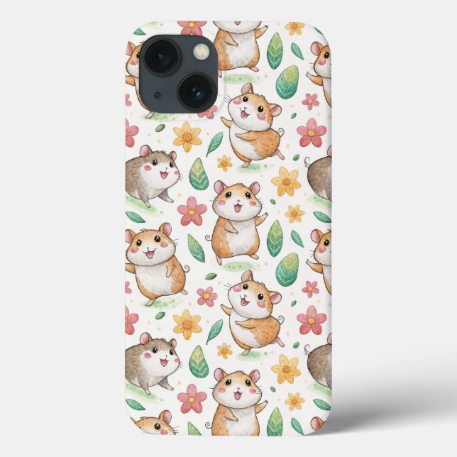 Coques Case-Mate iPhone Motif hamster sympa et drôle (Verso)