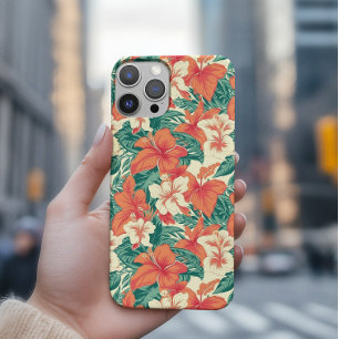 Coque iPhone 16 Pro Motif Hawaiian Vibe esthétique Tropical Fleurs