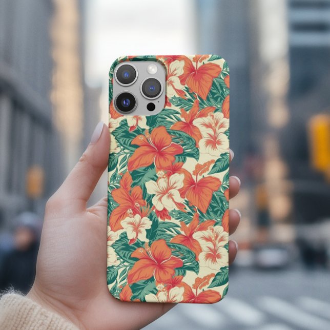 Coques Case-Mate iPhone Motif Hawaiian Vibe esthétique Tropical Fleurs (Créateur téléchargé)