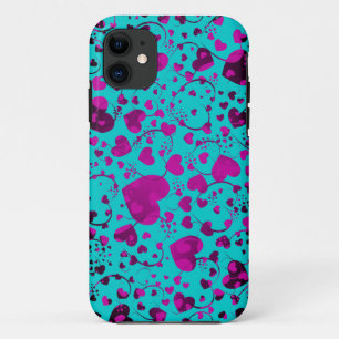 Coque Case-Mate Pour iPhone MOTIF HEART - violet - faites votre propre couleur