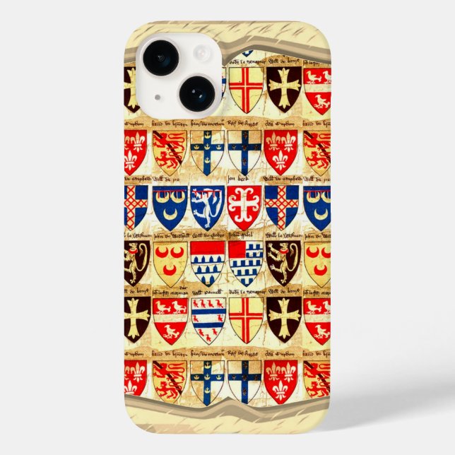 Coques Case-Mate iPhone Motif héraldique décoratif (Verso)