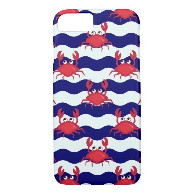 Coques Case-Mate iPhone Motif heureux de crabes (Dos)