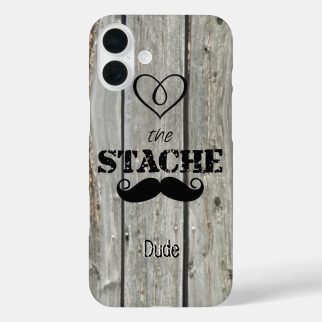 Coques Case-Mate iPhone Motif Hipster Moustache M.  (Verso)