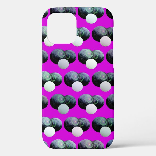 Coques Case-Mate iPhone Motif Hot Pink Lawn Bowls, (Verso)