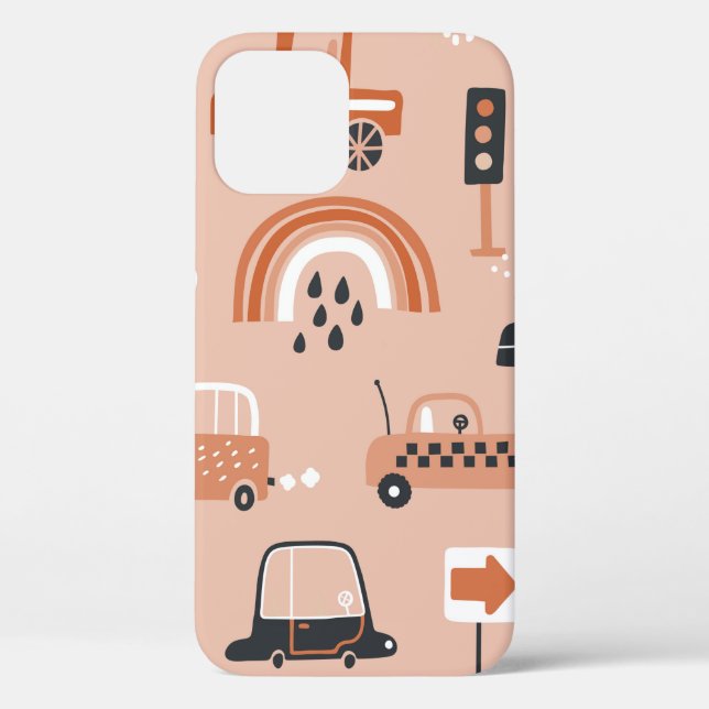 Coques Case-Mate iPhone Motif impeccable avec des voitures de jouets. Cart (Verso)