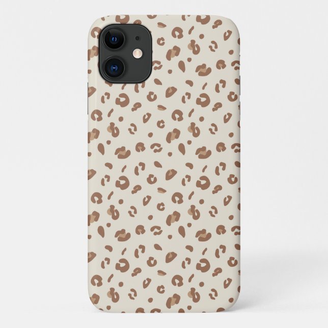 Coques Case-Mate iPhone Motif imprimé léopard abstrait neutre | Moderne An (Dos)