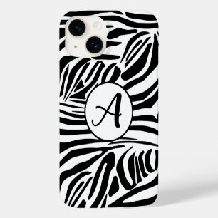 Coque Case-Mate iPhone Motif Imprimé Zèbre Noir et Blanc Gras