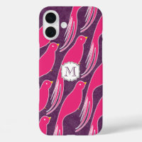 Motif Inséparable de l'aubergine rose personnalisé