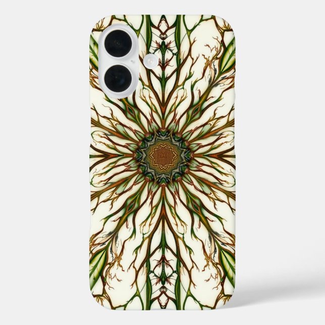 Coques Case-Mate iPhone Motif inspiré de la nature avec ramification fract (Verso)
