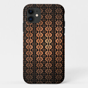 Coque Case-Mate iPhone motif iPhone5 tribal aztèque noir orange