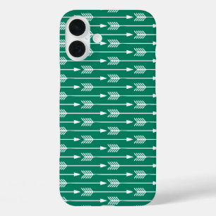 Coques iPhone 16 Plus Motif Jade Green Flèches