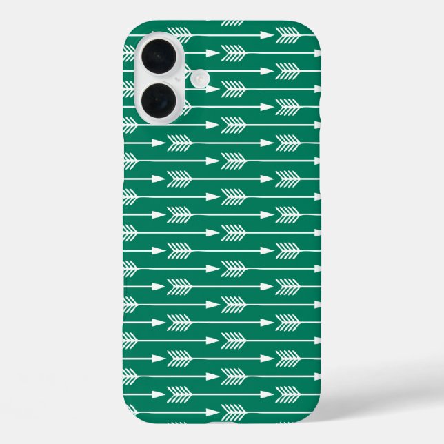 Coques Case-Mate iPhone Motif Jade Green Flèches (Verso)
