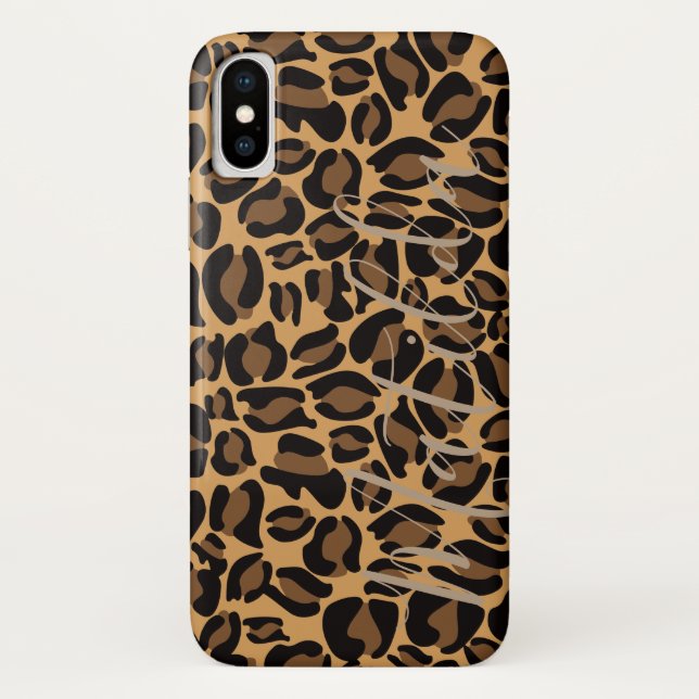 Coques Case-Mate iPhone Motif Jaguar Imprimer Nom personnalisé (Dos)