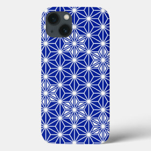 Etui iPhone Case-Mate Motif japonais Asanoha - bleu cobalt