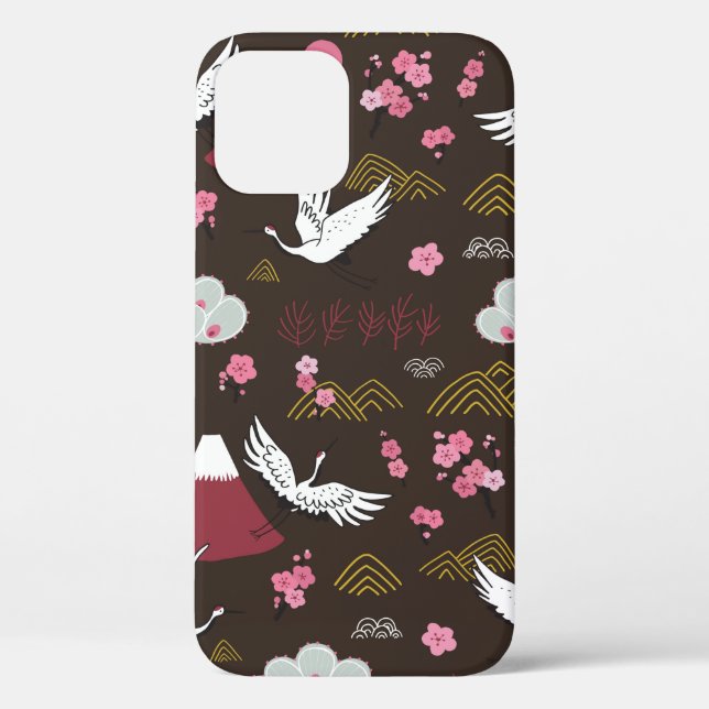 Coques Case-Mate iPhone Motif japonais traditionnel sans couture avec  (Verso)