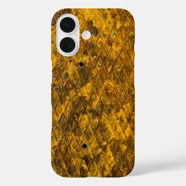 Coques Case-Mate iPhone Motif jaune complexe (Verso)