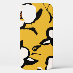 Case-Mate iPhone Case Motif jaune Vintage floral avec main mince dr