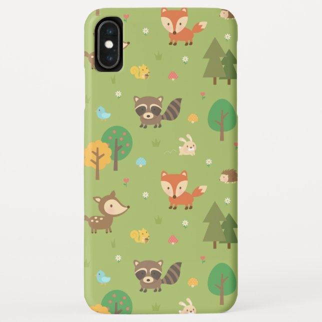 Coques Case-Mate iPhone Motif joli d'animaux de la forêt (Dos)