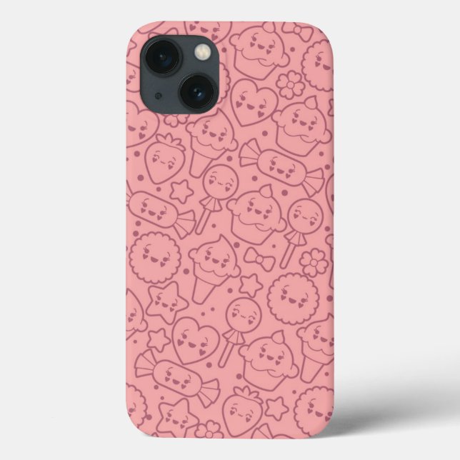 Coques Case-Mate iPhone Motif Kawaii avec gâteaux mignons (Verso)