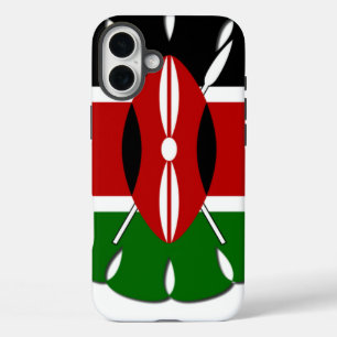 Coque Pour iPhone 16 Plus Motif kenyan rond : un symbole national