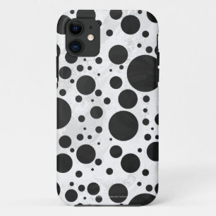 Coque iPhone 11 Motif Kohl Black Polka