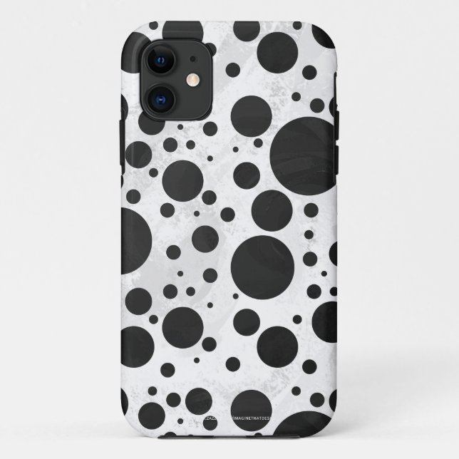 Coques Case-Mate iPhone Motif Kohl Black Polka (Dos)
