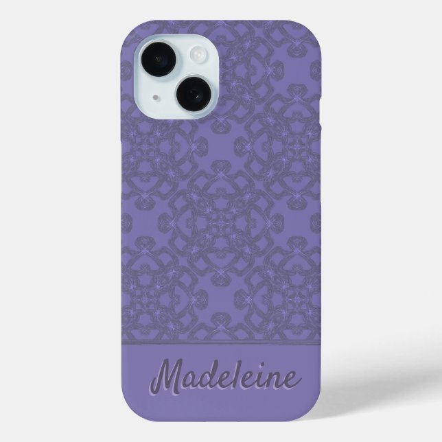 Coques Case-Mate iPhone Motif lavande personnalisé (Verso)