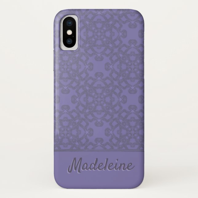 Coques Case-Mate iPhone Motif lavande personnalisé (Dos)